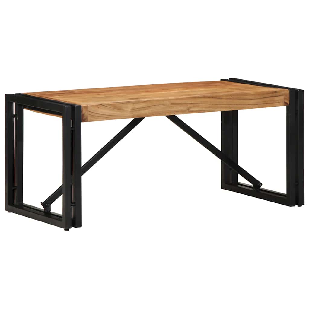 Table basse 80x40x35 cm bois massif d'acacia - XIOS