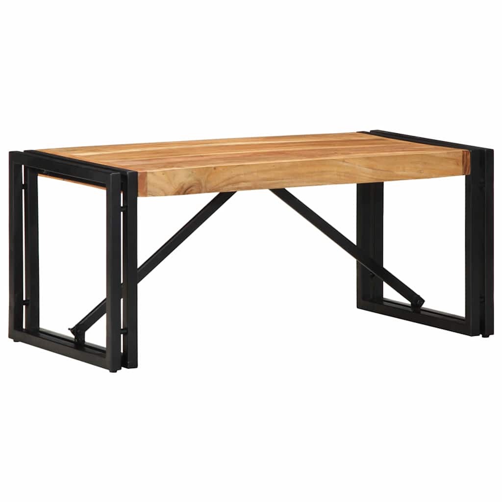 Table basse 80x40x35 cm bois massif d'acacia - XIOS