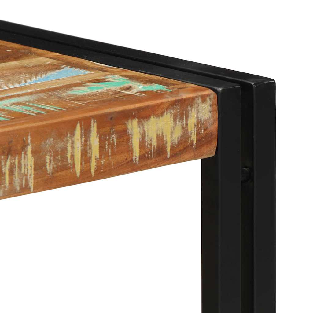 Table basse multicolore 50x50x35 cm bois de récupération massif - XIOS