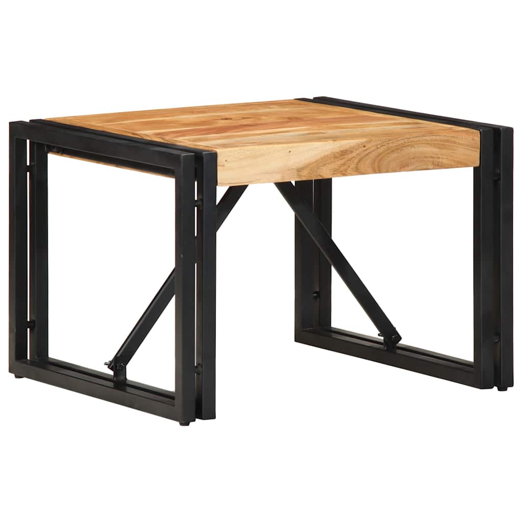 Table basse 50x50x35 cm bois massif d'acacia - XIOS