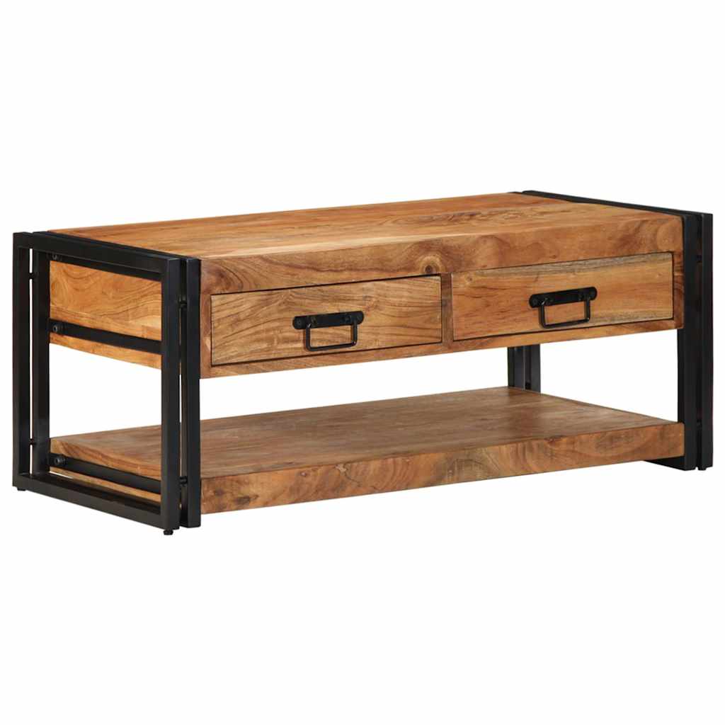 Table basse 90x50x38 cm bois massif acacia - XIOS