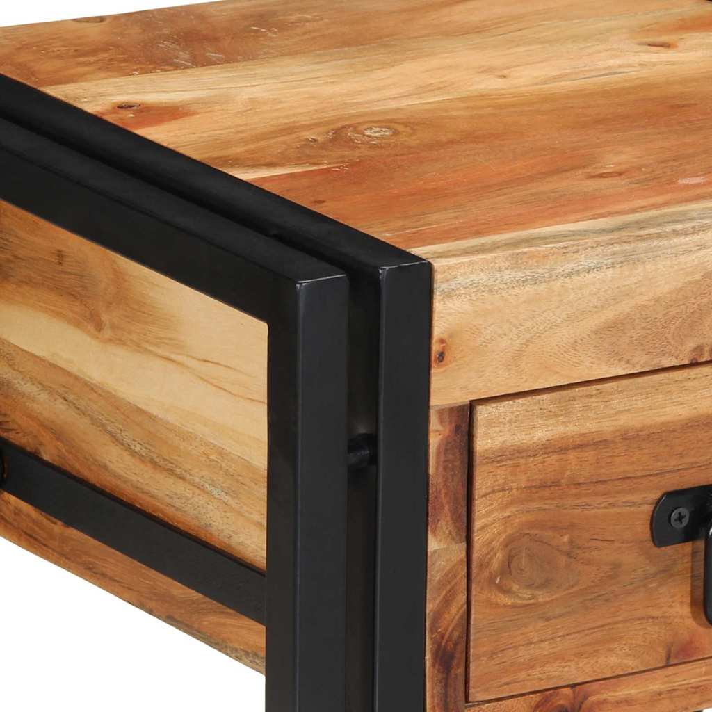 Cabinet de chevet Marron 40 x 35 x 50 cm Bois d'acacia massif - XIOS