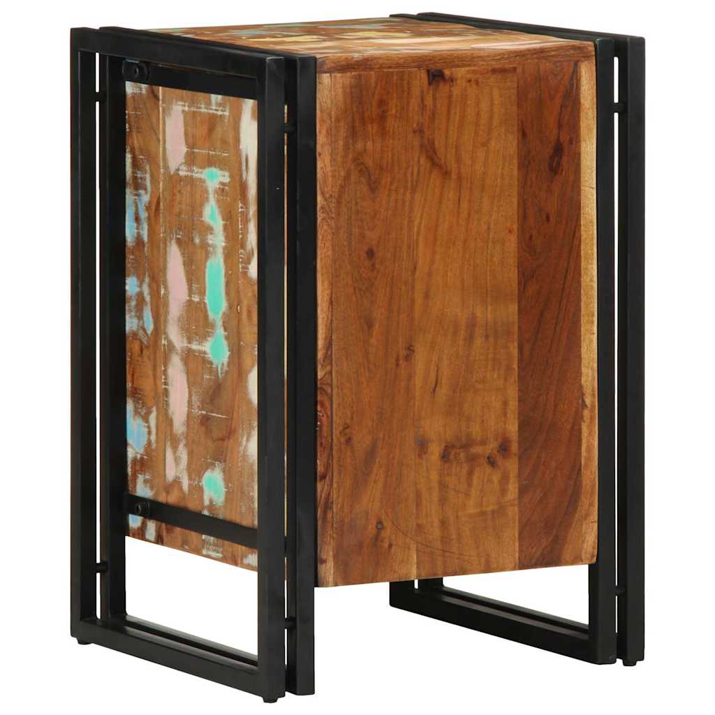 Table de chevet 40x40x59 cm en bois massif recyclé - XIOS