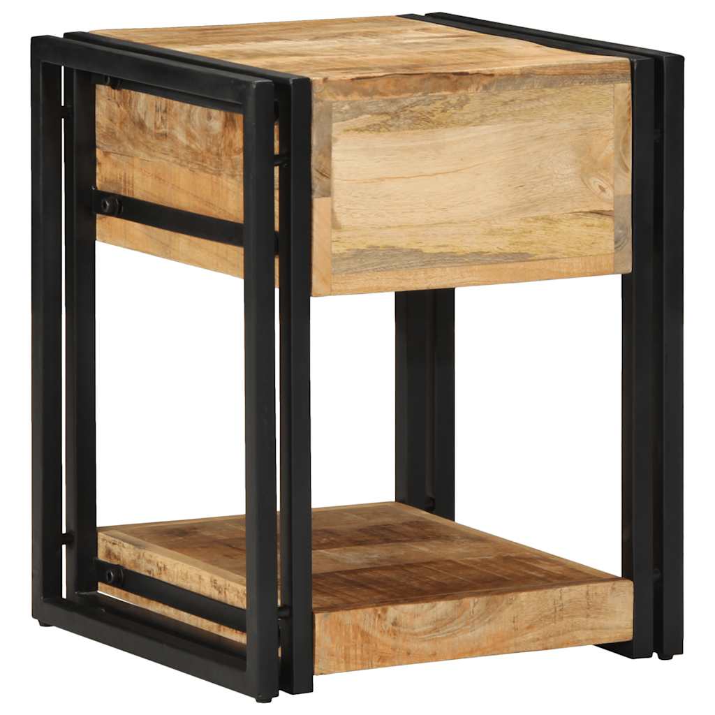 Tables de chevet (2 pcs) 40x40x50 cm Bois massif brut de manguier - XIOS