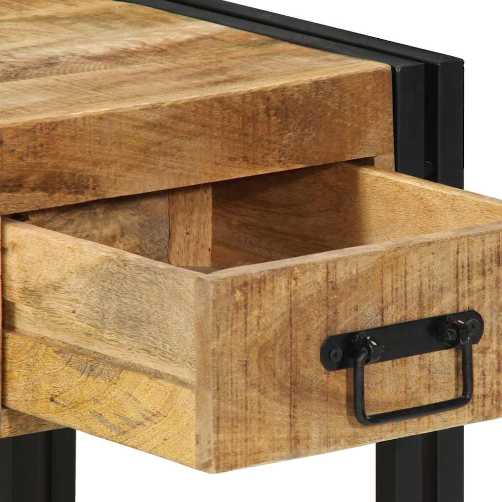 Tables de chevet (2 pcs) 40x40x50 cm Bois massif brut de manguier - XIOS