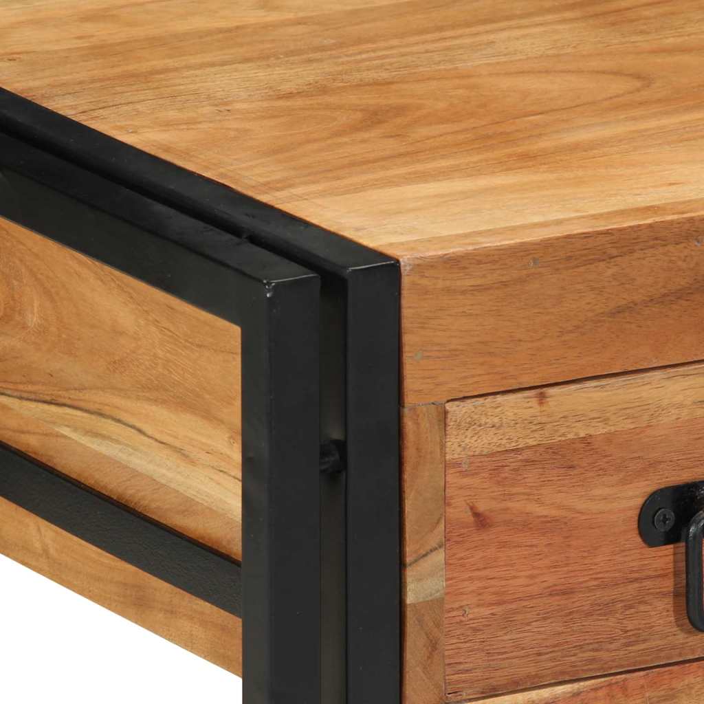 Cabinet de chevet Marron 40 x 40 x 50 cm Bois d'Acacia Massif - XIOS