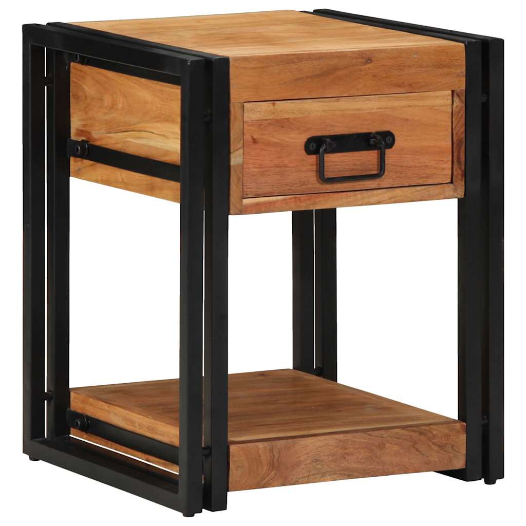 Cabinet de chevet Marron 40 x 40 x 50 cm Bois d'Acacia Massif - XIOS