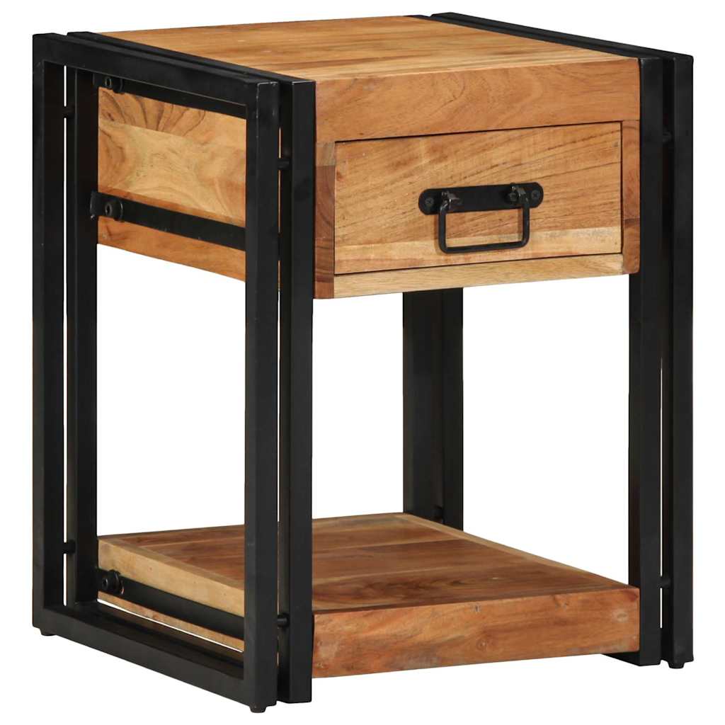 Cabinet de chevet Marron 40 x 40 x 50 cm Bois d'Acacia Massif - XIOS