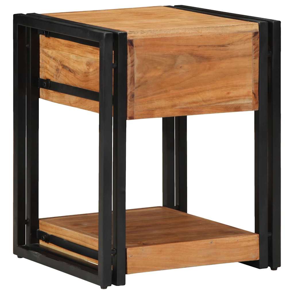 Cabinet de chevet Marron 40 x 40 x 50 cm Bois d'Acacia Massif - XIOS