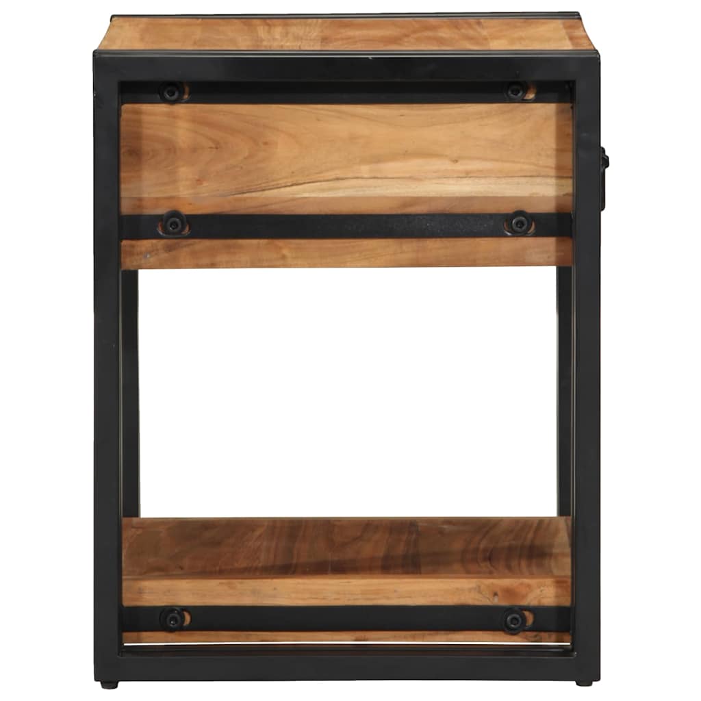 Cabinet de chevet Marron 40 x 40 x 50 cm Bois d'Acacia Massif - XIOS