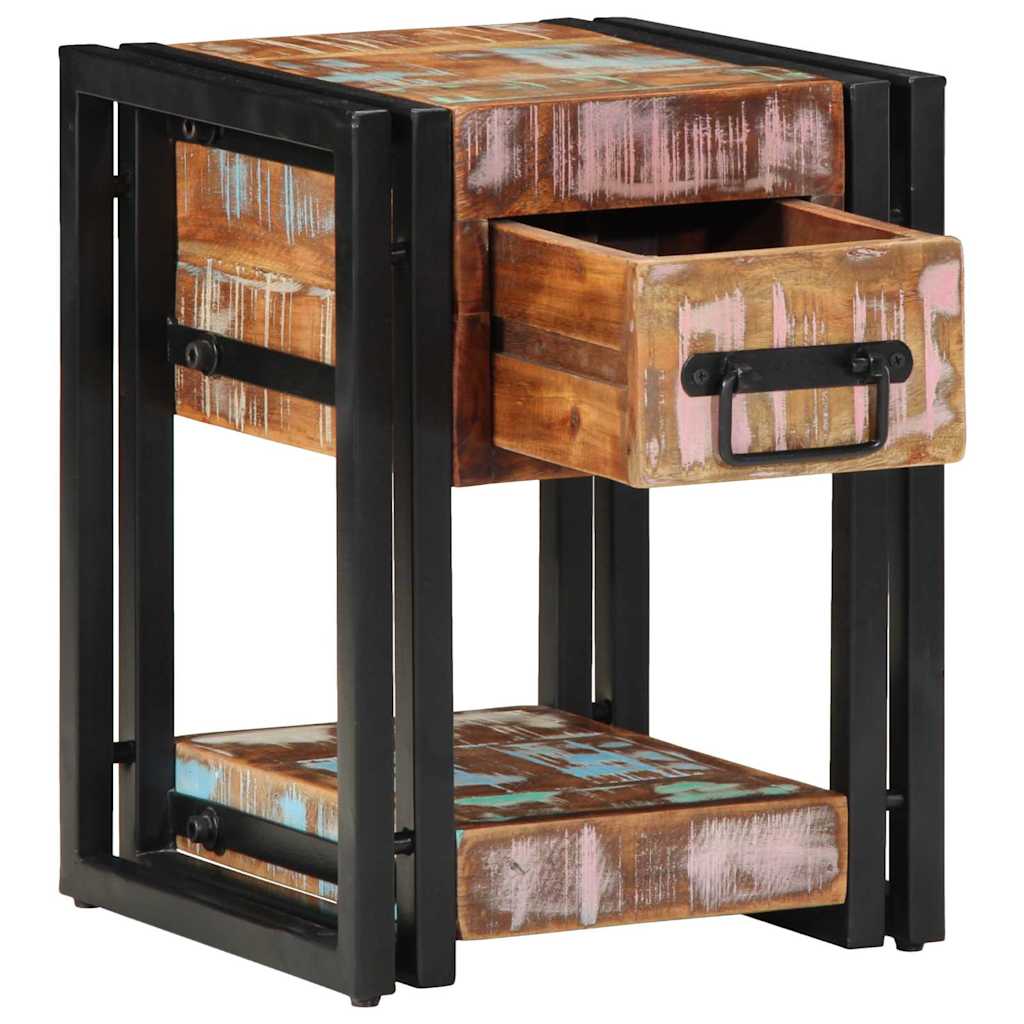 Cabinet de chevet avec tiroir 2 pcs Multicolore 30 x 30 x 40 cm - XIOS