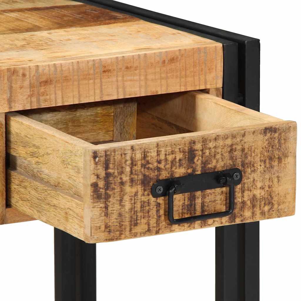 Table d'appoint 40 x 40 x 50 cm Bois de mangue massif et métal - XIOS