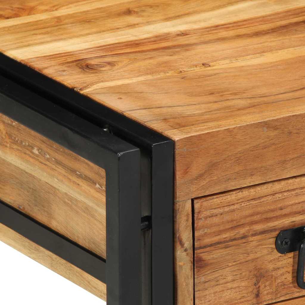 Table d'appoint Marron 40 x 40 x 50 cm Bois d'acacia massif - XIOS