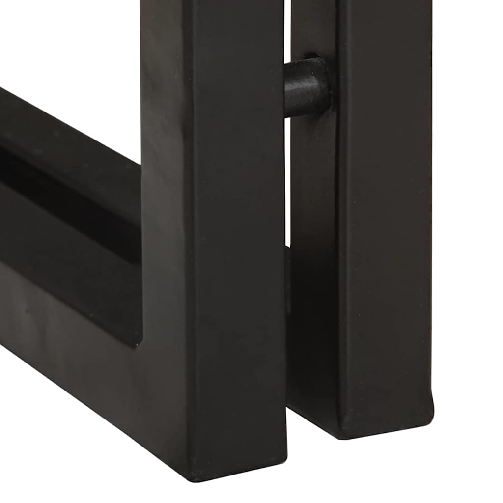 Table d'appoint 30 x 30 x 40 cm Bois recyclé massif et métal - XIOS