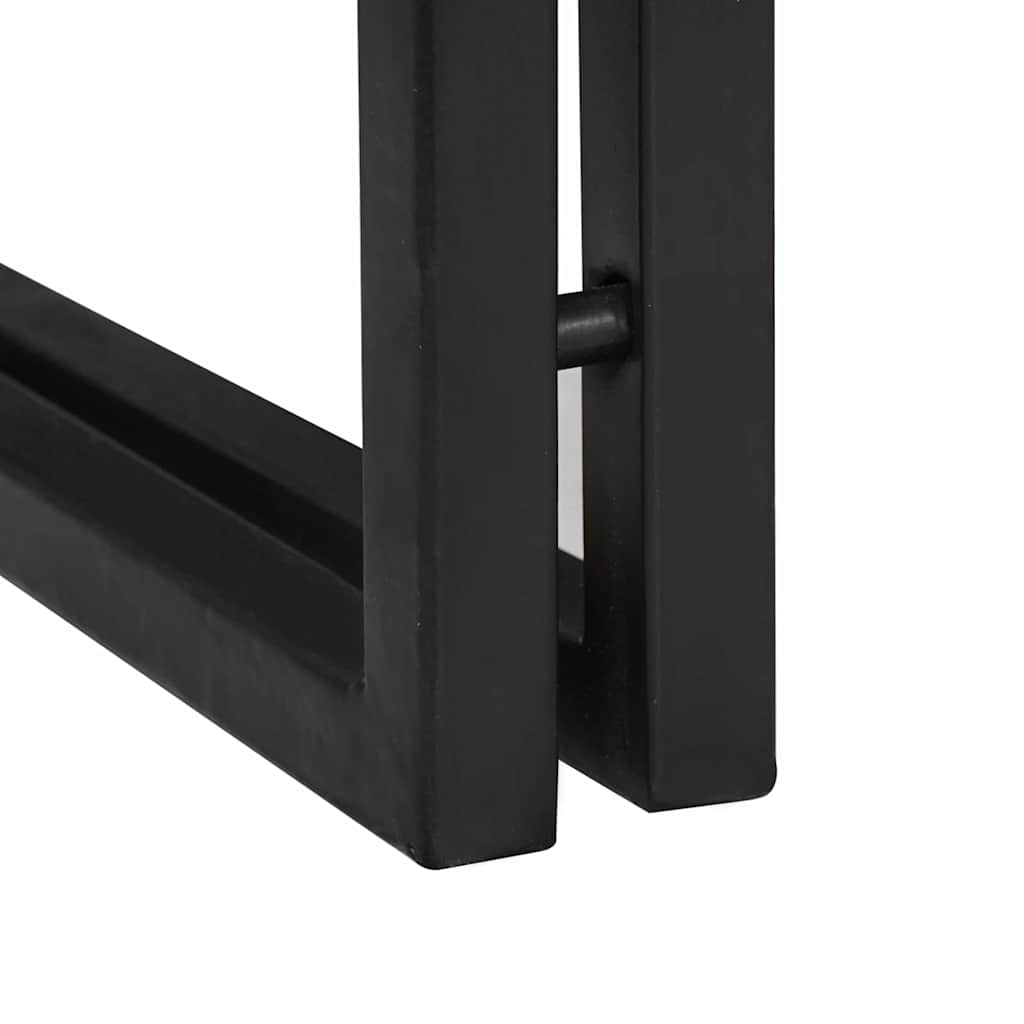 Table d'appoint 30 x 30 x 40 cm Bois d'acacia massif et métal - XIOS