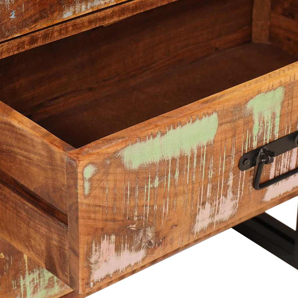 Buffet Marron 66 x 33 x 70 cm bois de récupération massif - XIOS