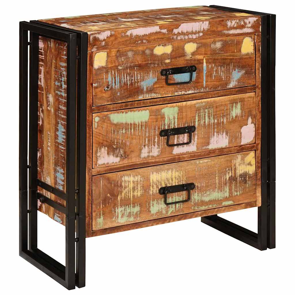Buffet Marron 66 x 33 x 70 cm bois de récupération massif - XIOS