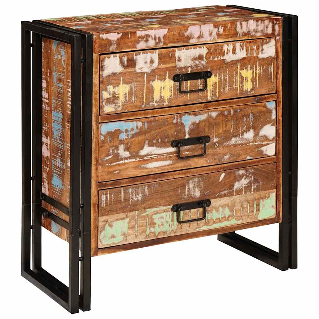 Buffet Marron 66 x 33 x 70 cm bois de récupération massif - XIOS