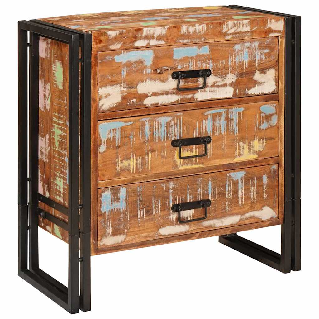 Buffet Marron 66 x 33 x 70 cm bois de récupération massif - XIOS