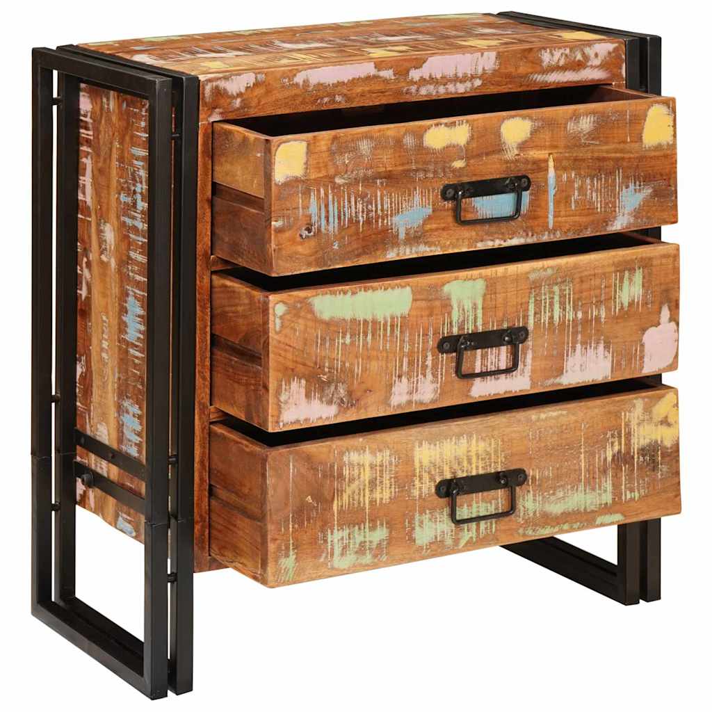 Buffet Marron 66 x 33 x 70 cm bois de récupération massif - XIOS