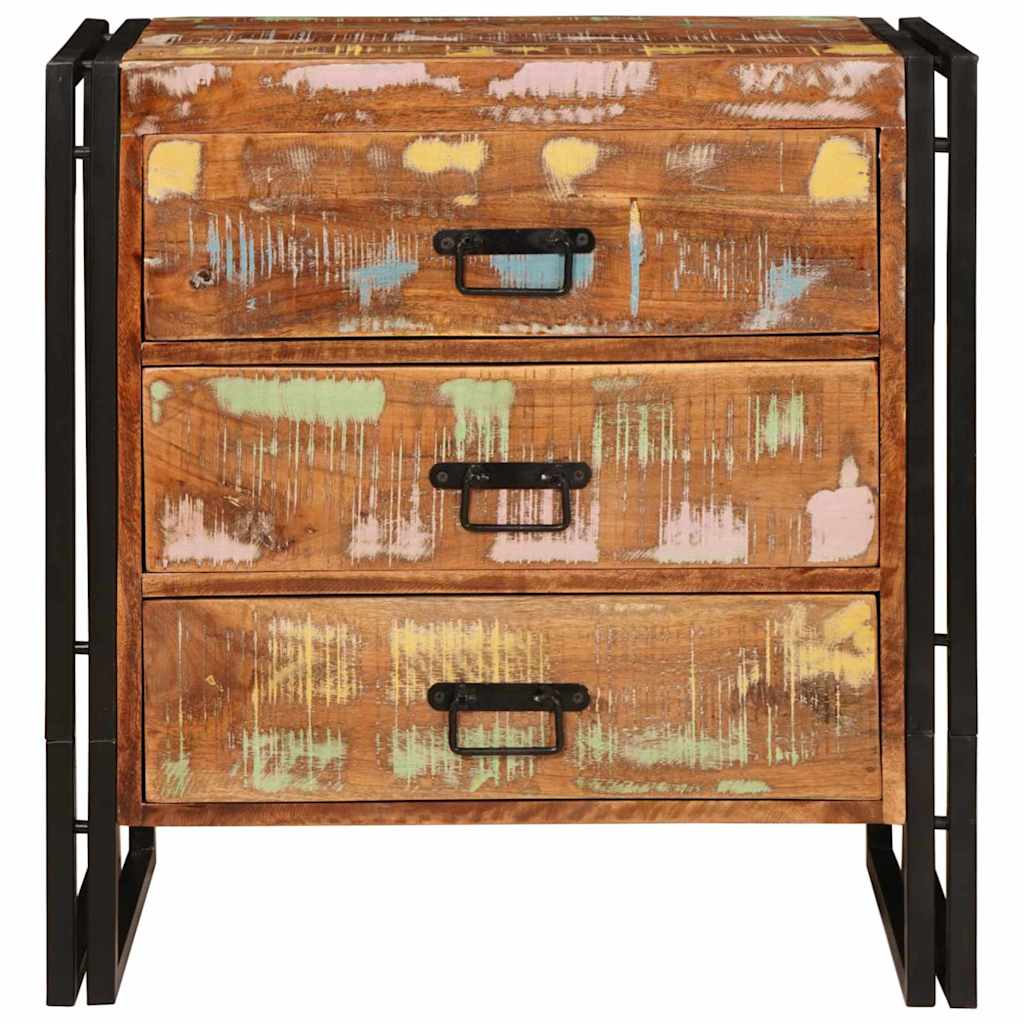 Buffet Marron 66 x 33 x 70 cm bois de récupération massif - XIOS