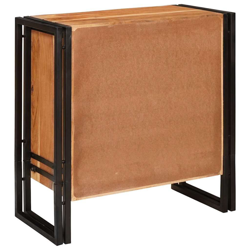 Buffet avec tiroir Marron 66 x 33 x 70 cm Bois d'acacia massif - XIOS