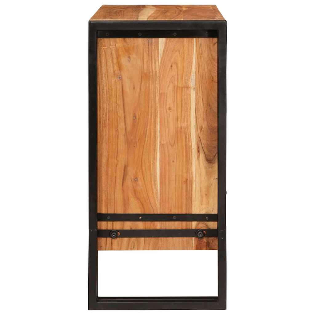 Buffet avec tiroir Marron 66 x 33 x 70 cm Bois d'acacia massif - XIOS