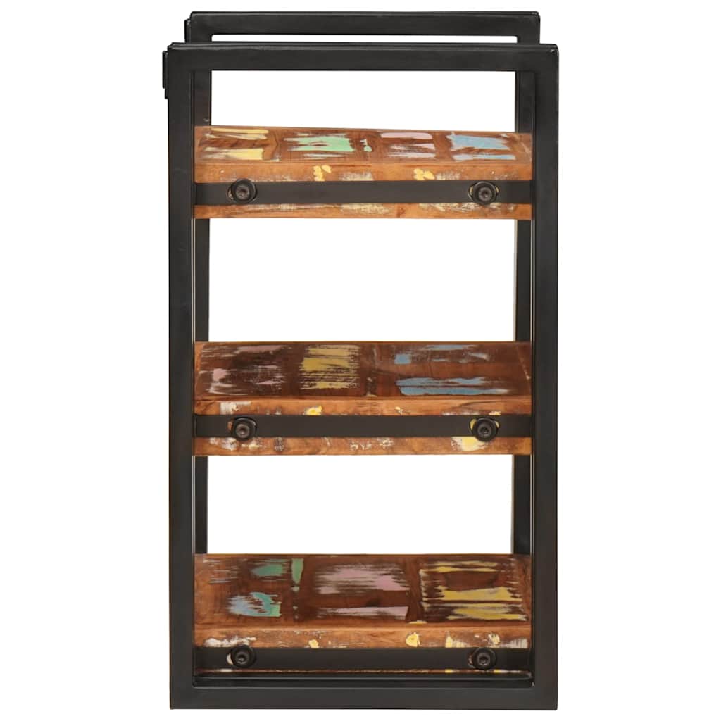 Table de chevet 2 pcs Marron et noir Bois massif récupéré - XIOS