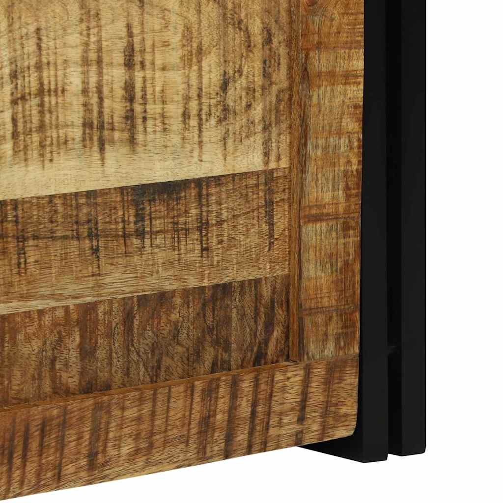 Boîte de Rangement 50 x 50 x 50 cm bois de manguier brut - XIOS