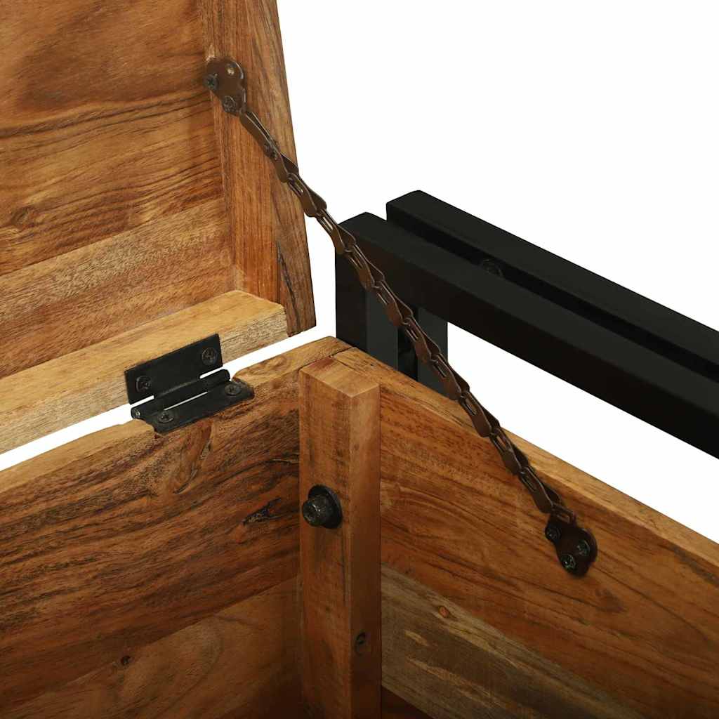 Boîte de Rangement 50 x 50 x 50 cm Bois d'acacia massif - XIOS