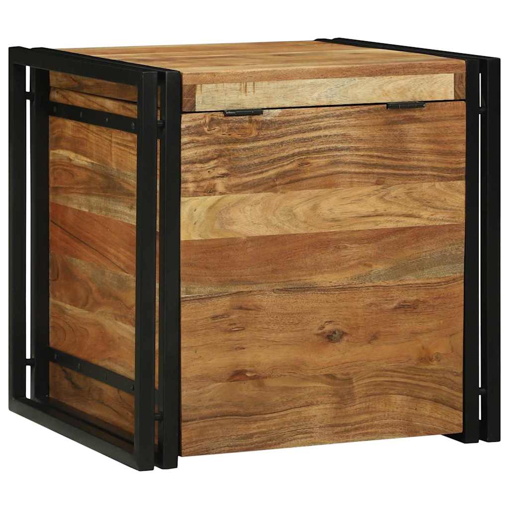 Boîte de Rangement 50 x 50 x 50 cm Bois d'acacia massif - XIOS