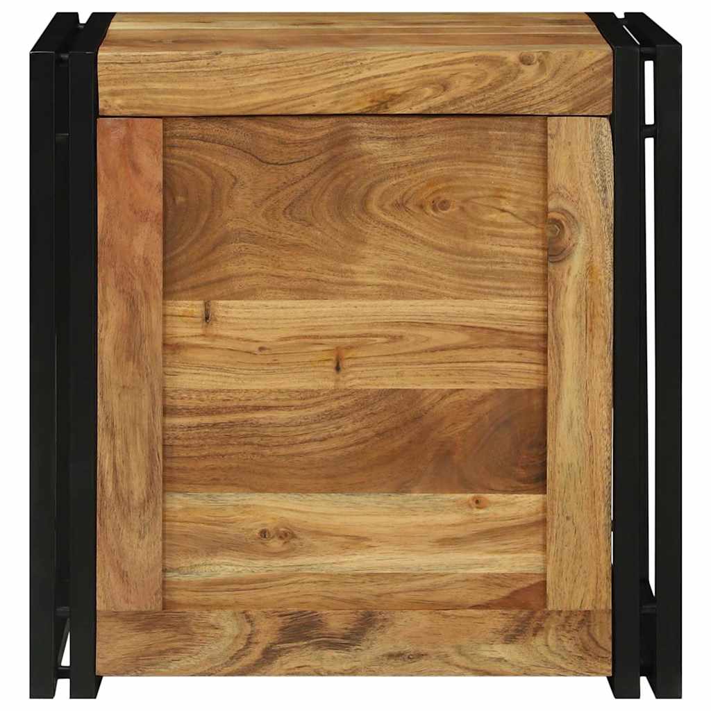 Boîte de Rangement 50 x 50 x 50 cm Bois d'acacia massif - XIOS