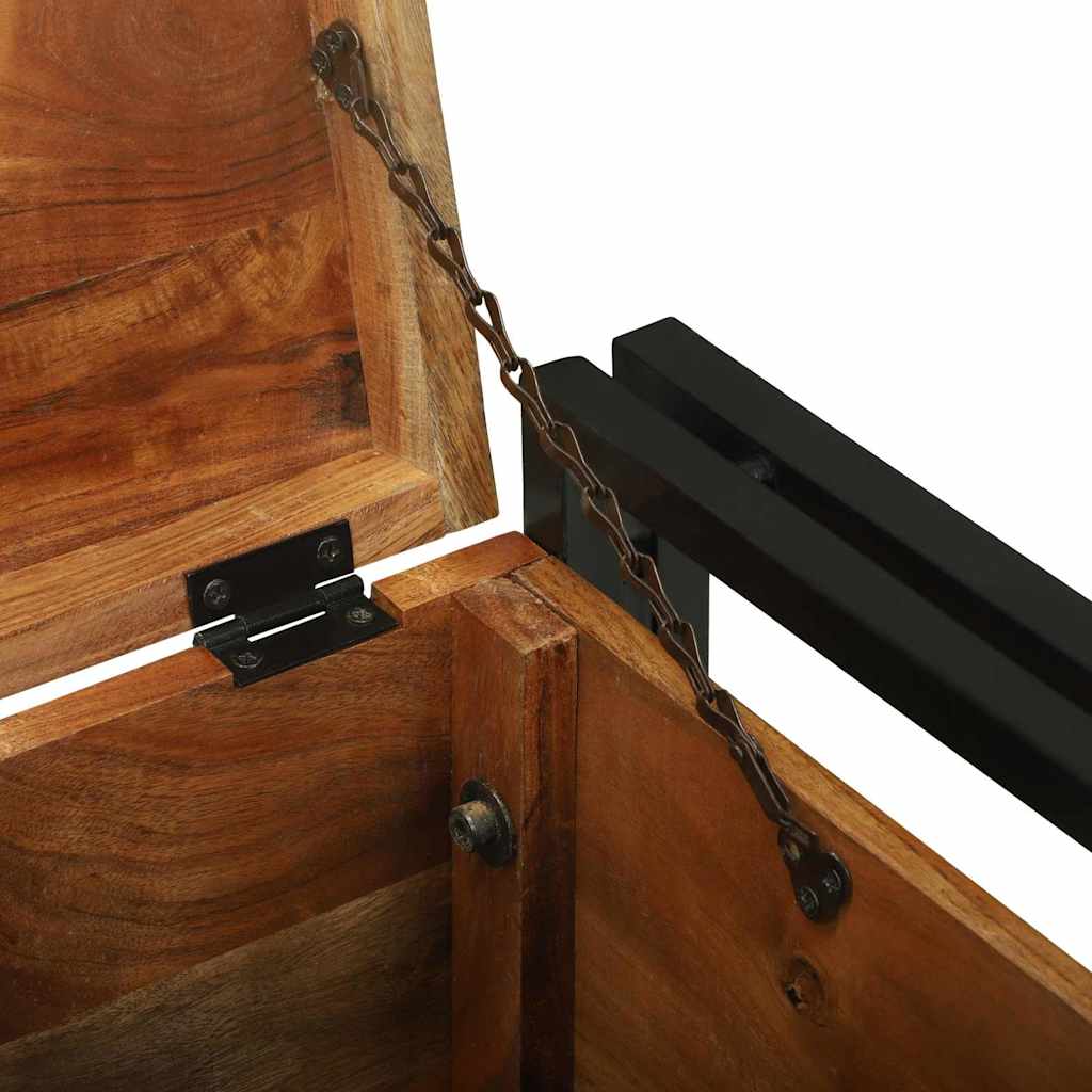 Coffres de rangement 40 x 40 x 40 cm Bois d'acacia massif - XIOS