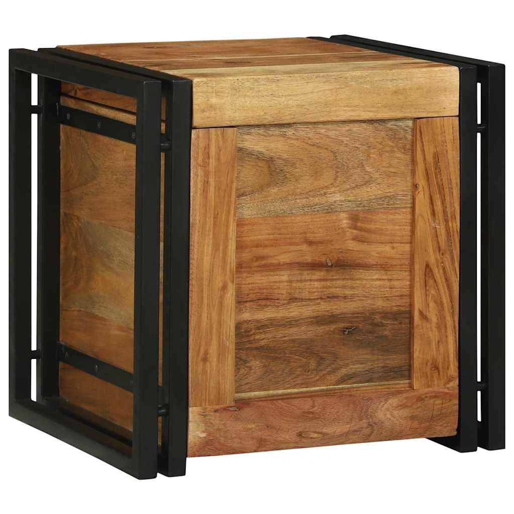 Coffres de rangement 40 x 40 x 40 cm Bois d'acacia massif - XIOS