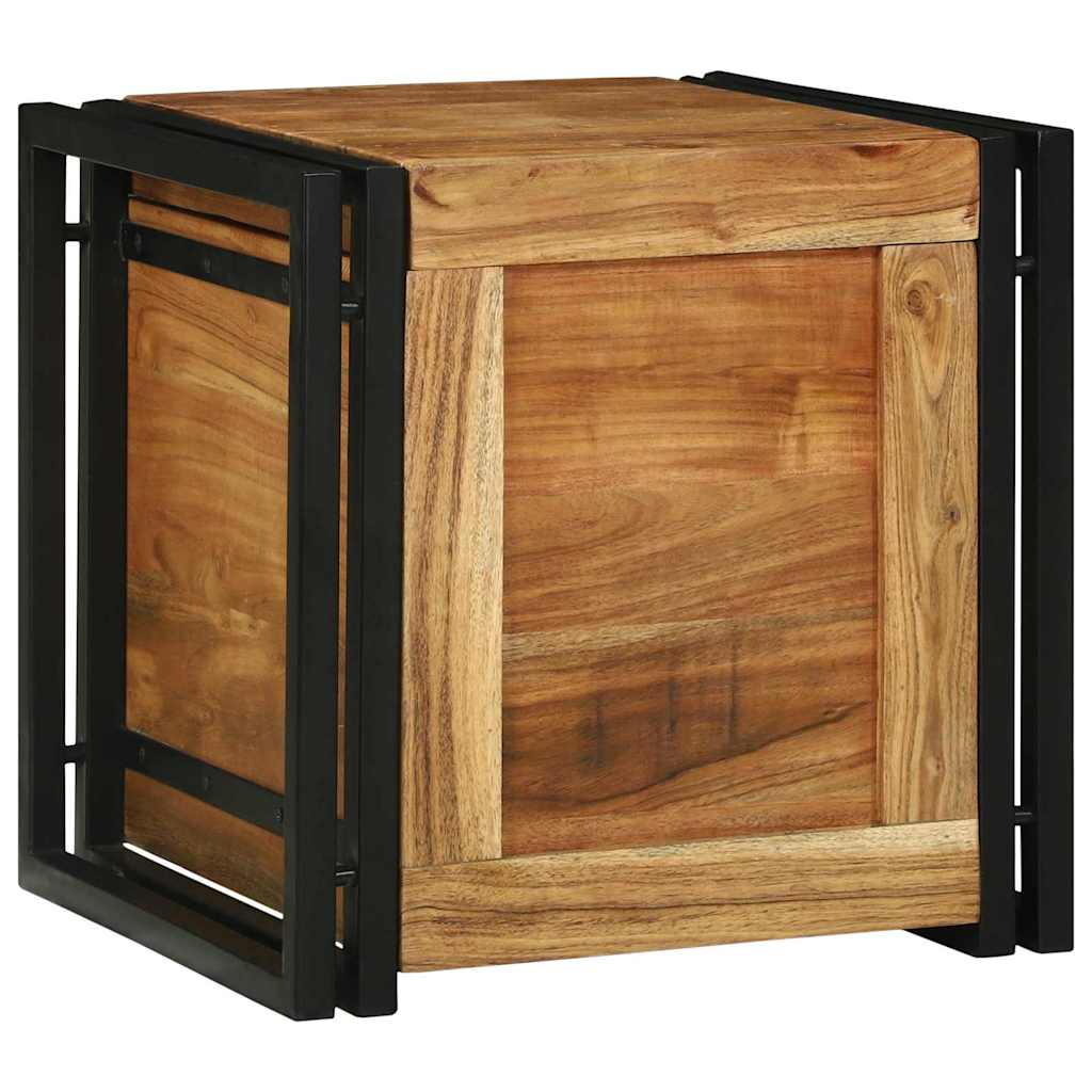Coffres de rangement 40 x 40 x 40 cm Bois d'acacia massif - XIOS