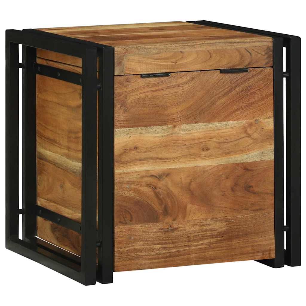 Boîte de rangement 40 x 40 x 40 cm Bois d'Acacia Massif - XIOS