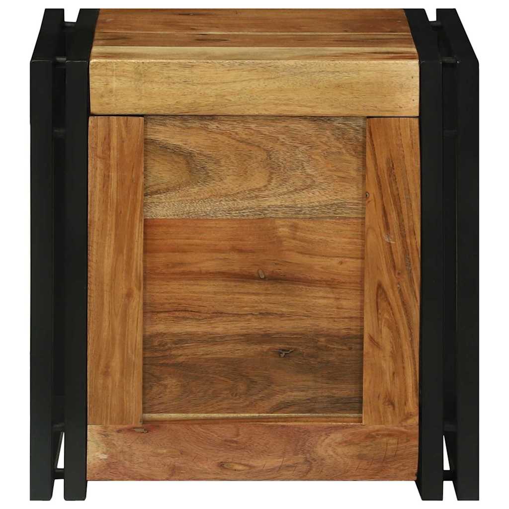 Boîte de rangement 40 x 40 x 40 cm Bois d'Acacia Massif - XIOS