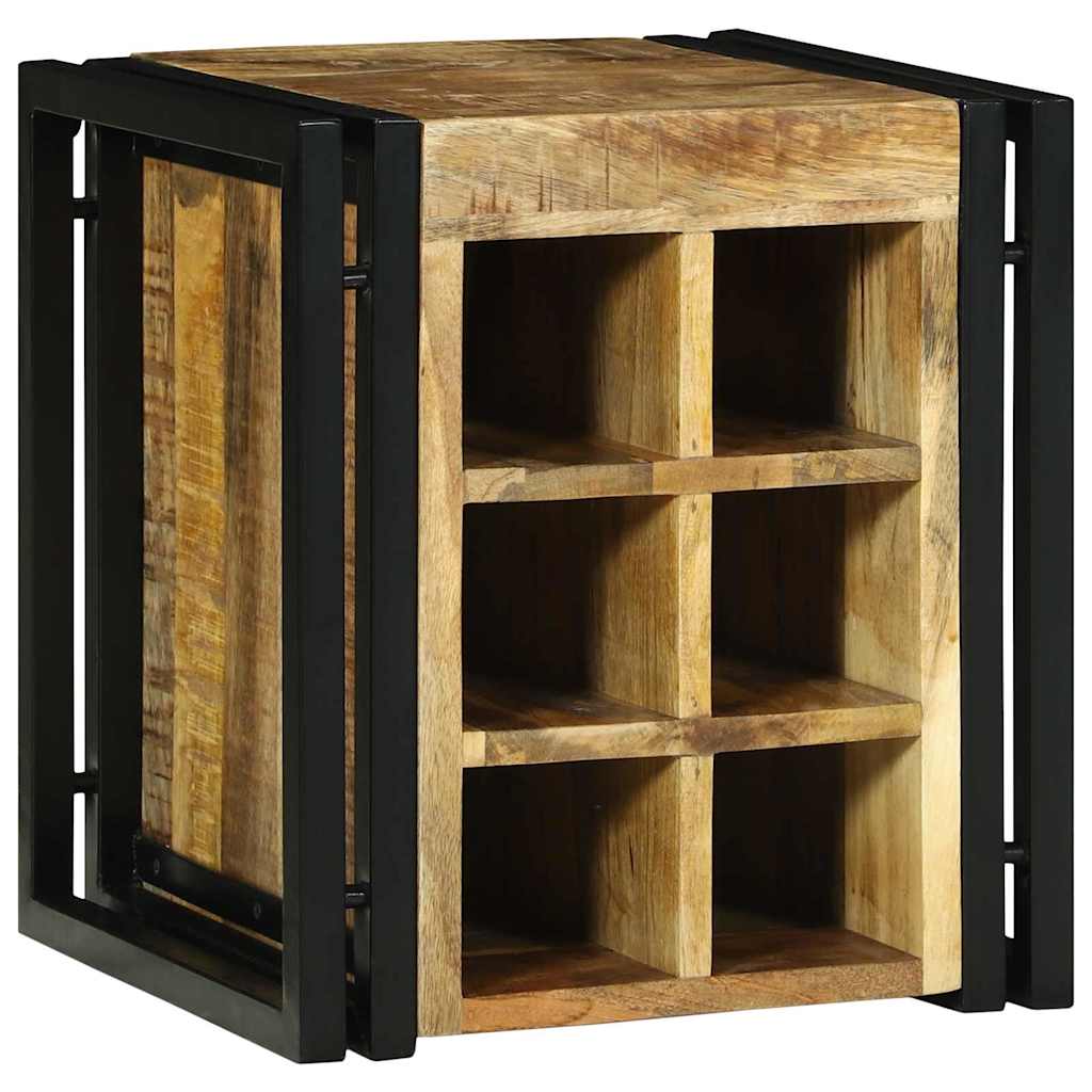 Étagère à vin Marron 34.5 x 35 x 39 cm Bois de manguier massif - XIOS