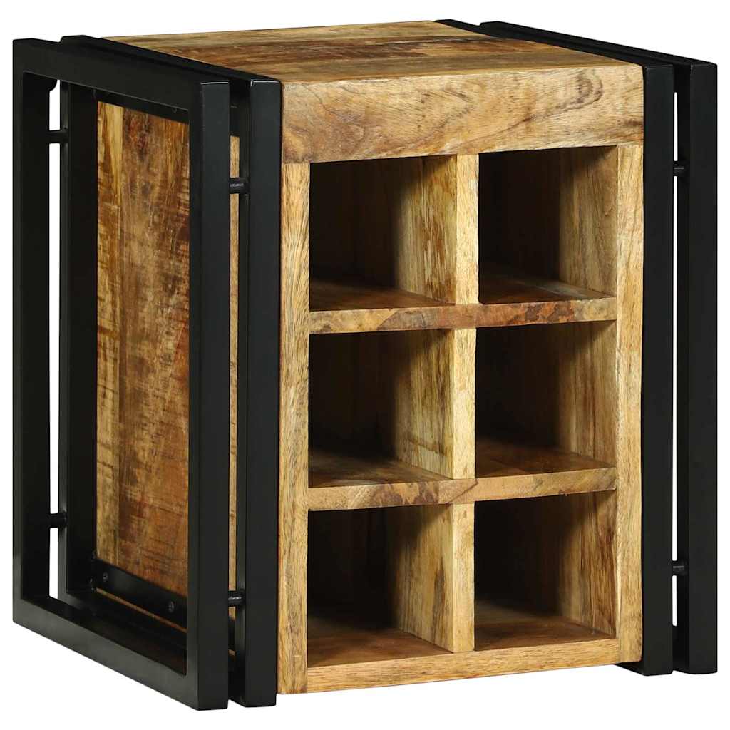 Étagère à vin Marron 34.5 x 35 x 39 cm Bois de manguier massif - XIOS