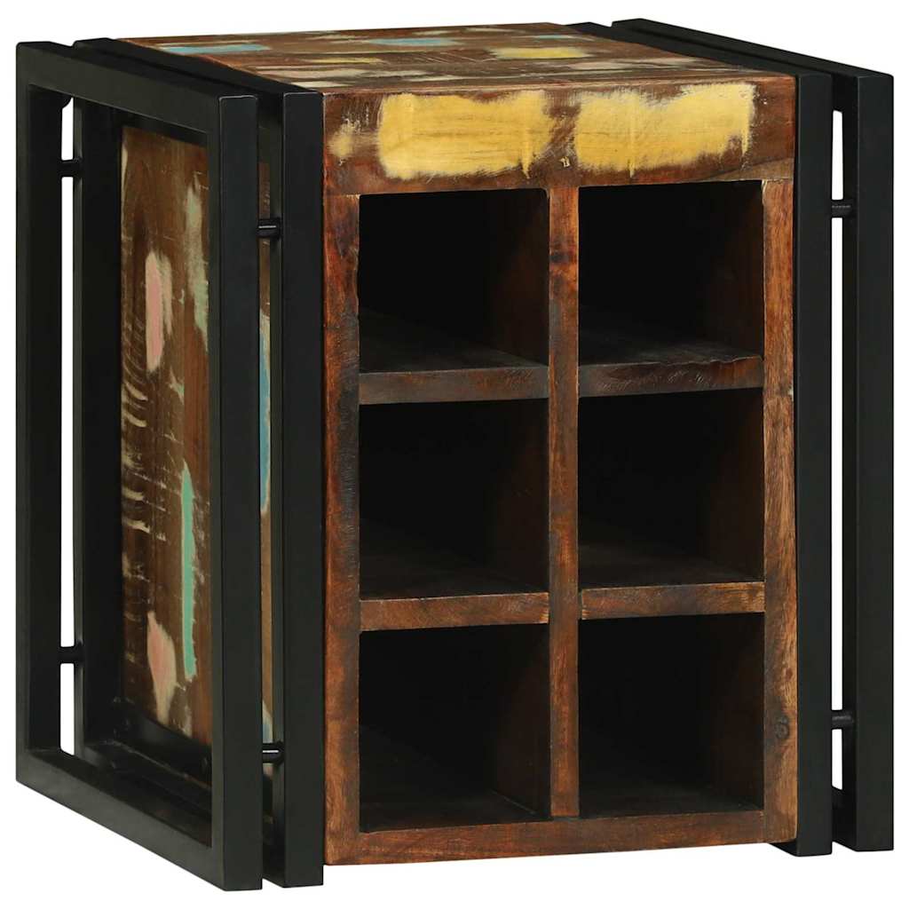 Étagère à vin 34.5 x 35 x 39 cm Bois massif de récupération - XIOS