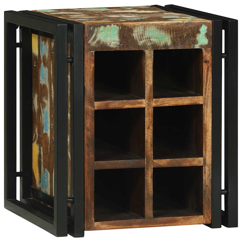 Étagère à vin 35 x 35 x 39 cm Bois Recyclé Solide - XIOS