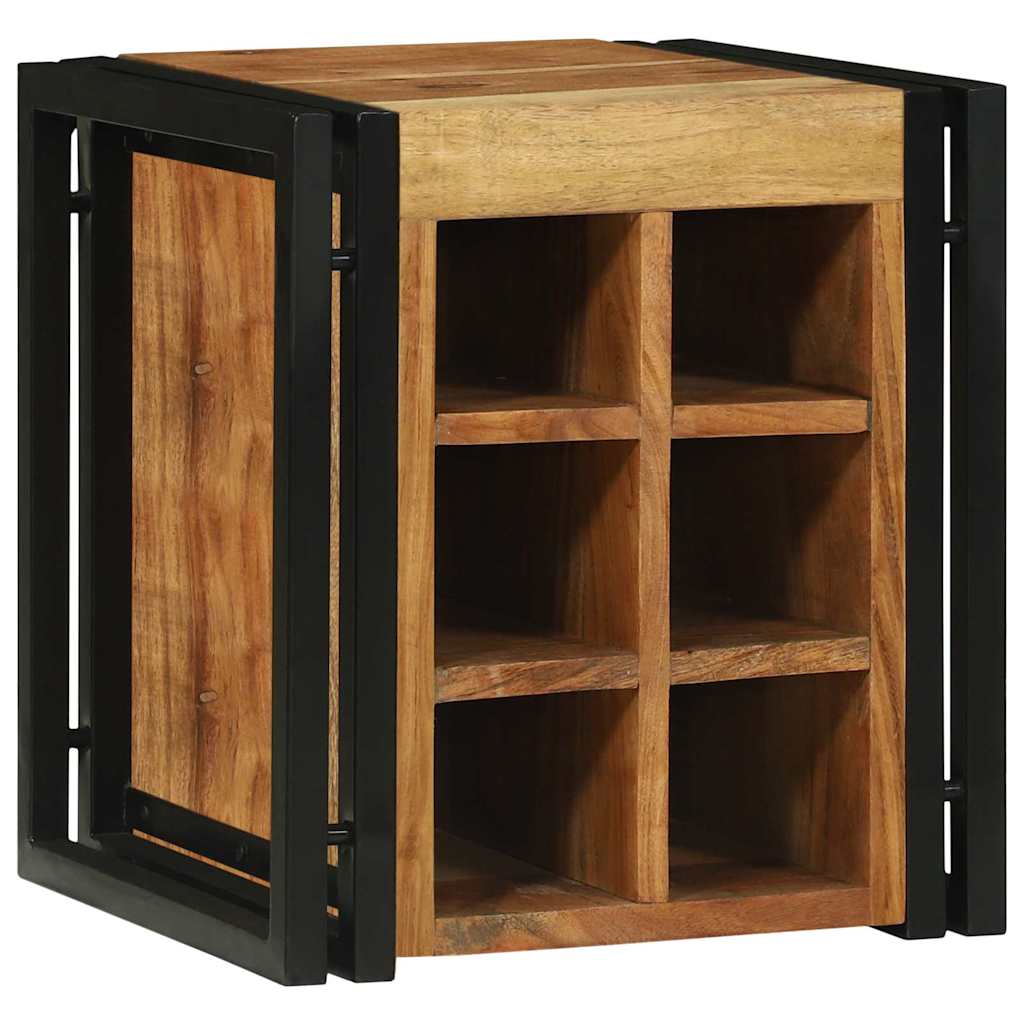 Étagère à vin Marron 34.5 x 35 x 39 cm Bois d'acacia massif - XIOS