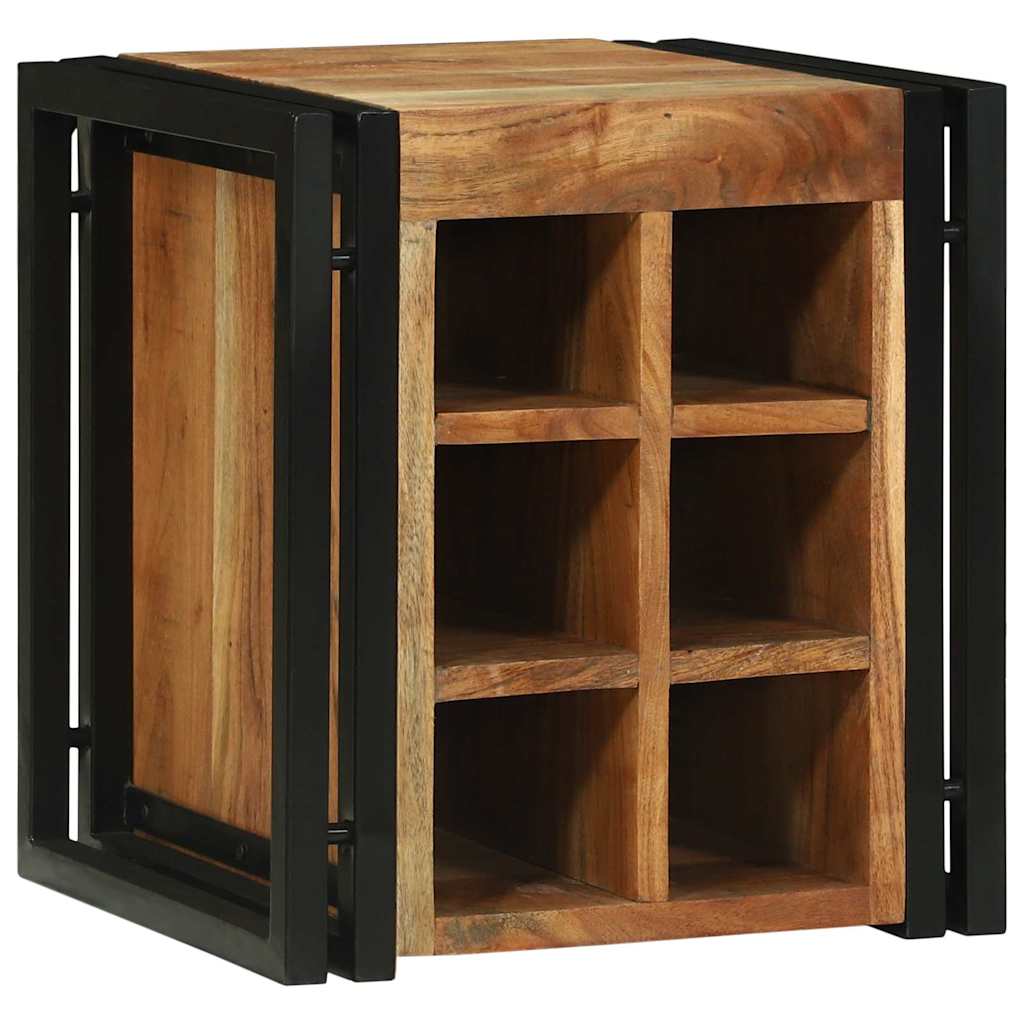 Étagère à vin Marron 34.5 x 35 x 39 cm Bois d'acacia massif - XIOS