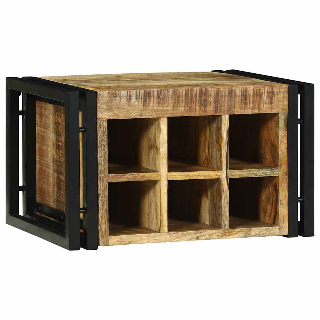 Étagère à vin 2 pcs 46 x 35 x 27,5 cm Bois de mangue massif - XIOS