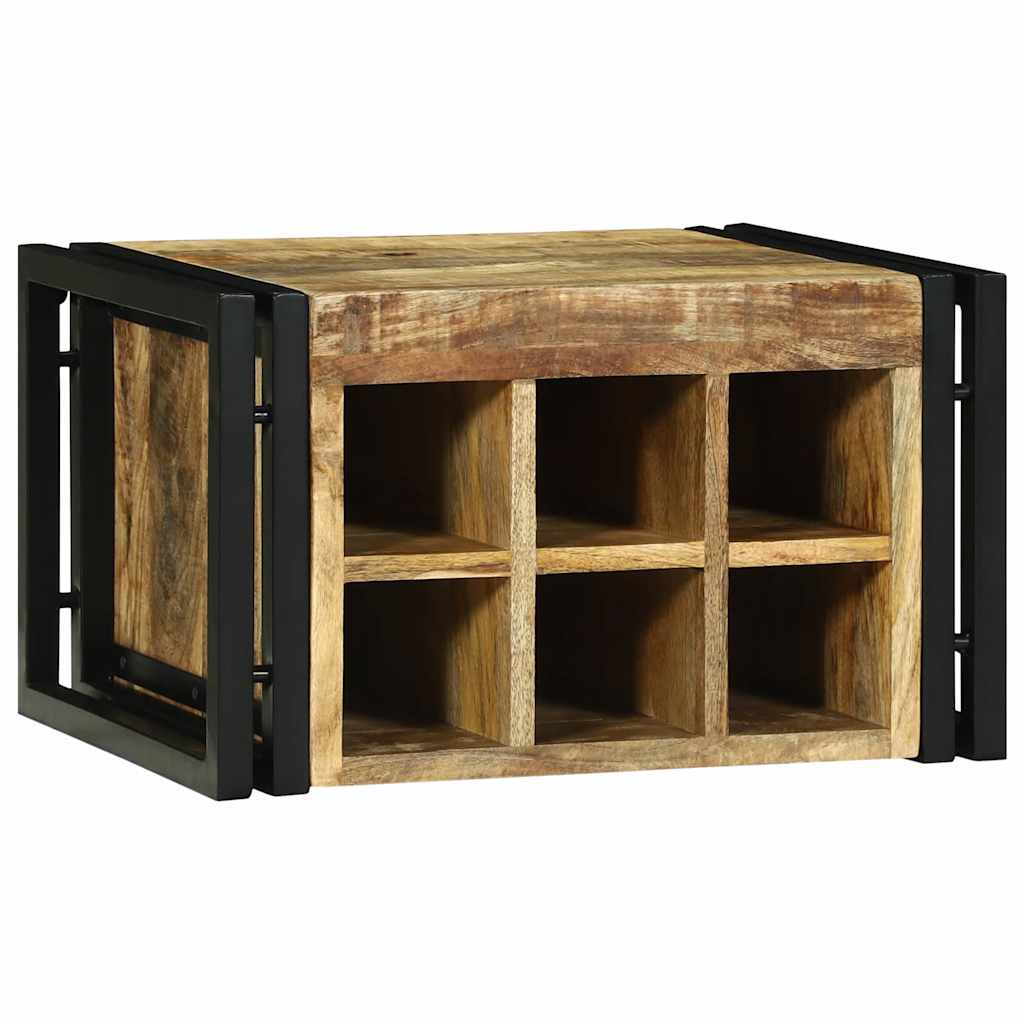 Étagère à vin 2 pcs 46 x 35 x 27,5 cm Bois de mangue massif - XIOS