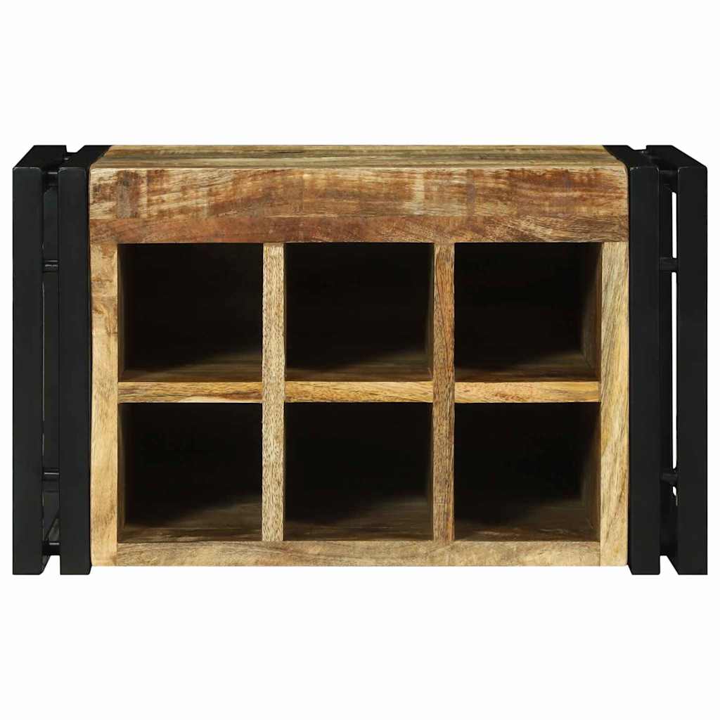 Étagère à vin 2 pcs 46 x 35 x 27,5 cm Bois de mangue massif - XIOS