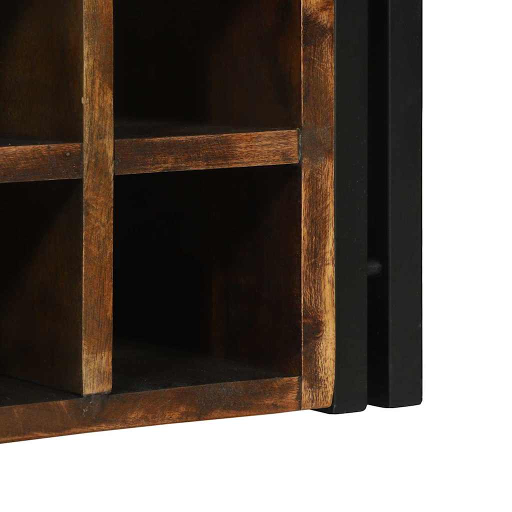 Étagère à vin 2 pc 46 x 35 x 27,5 cm Bois Recyclé Solide - XIOS
