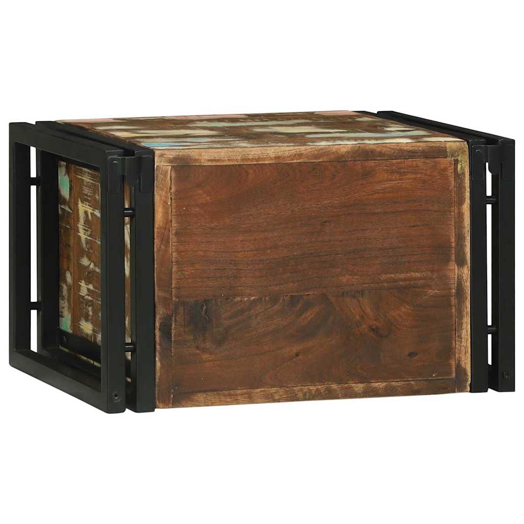 Étagère à vin 2 pc 46 x 35 x 27,5 cm Bois Recyclé Solide - XIOS