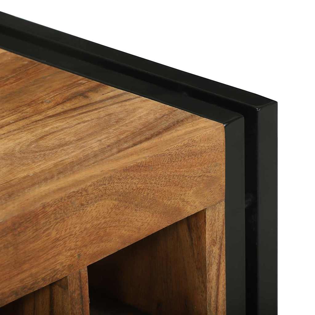 Étagère à vin 2 pc 46 x 35 x 27,5 cm Bois d'Acacia Massif - XIOS