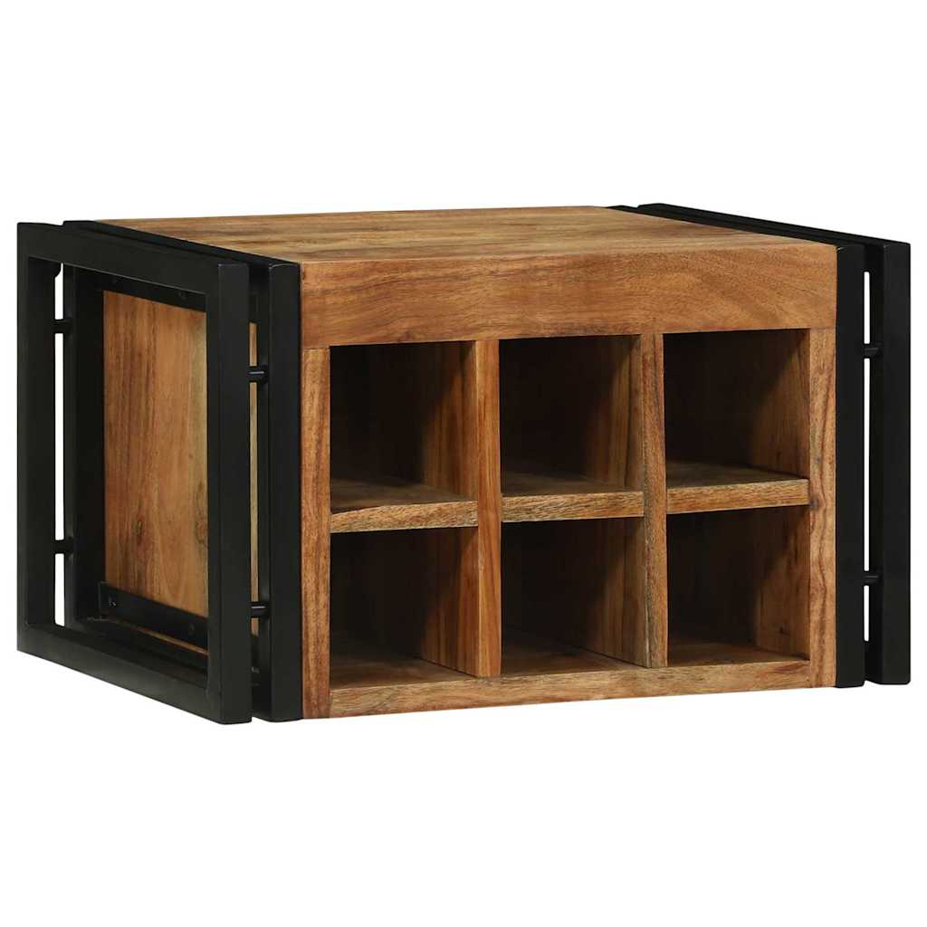 Étagère à vin 2 pc 46 x 35 x 27,5 cm Bois d'Acacia Massif - XIOS